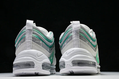 WMNS  Air Max 97 WHITE/WOLF GREY-BLACK/GREEN