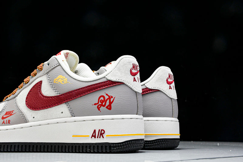 Air Force 1 LOW WHITE/GRE/RED/GOLD