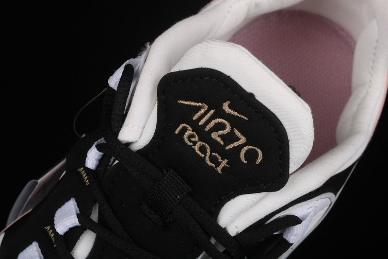 AIR MAX 270 REACT BLACK/WHITE-BLEACHED CORAL-METALLIC