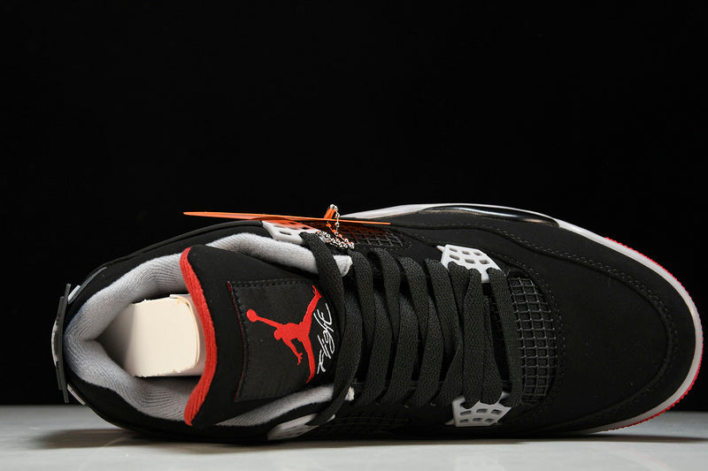 Air Jordan 4s RETRO BRED BLACK/FIRE RED