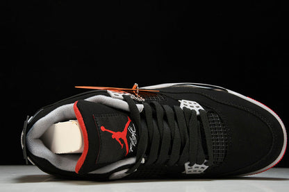 Air Jordan 4s RETRO BRED BLACK/FIRE RED