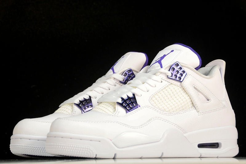 Air Jordan 4s RETRO WHITE/COURT PURPLE