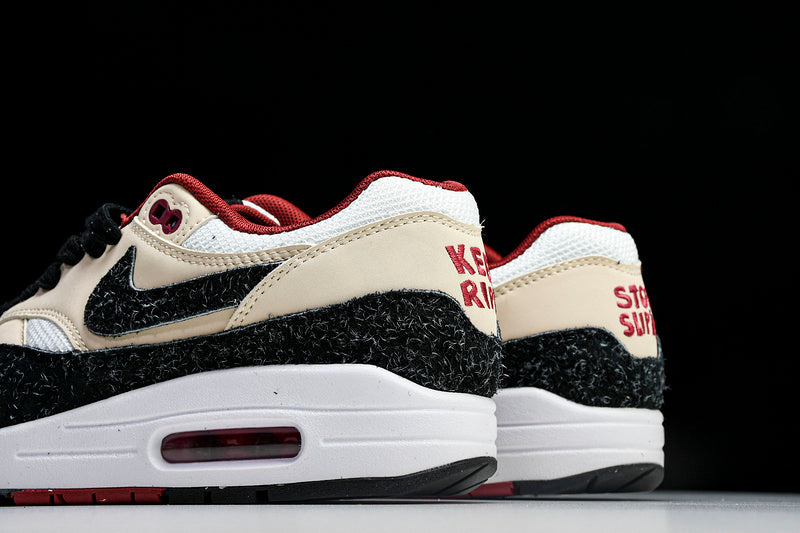 Air Max 1 WHITE/GREY/BLACK/RED