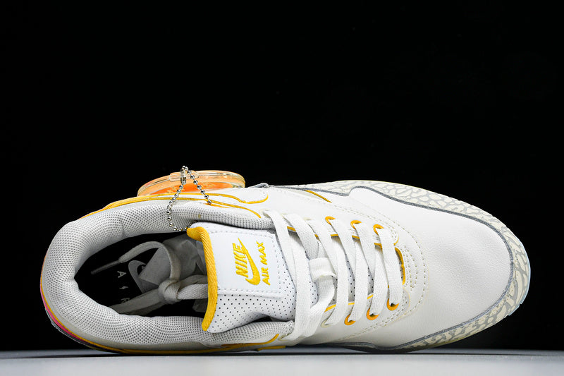 Air Max 1 WHITE/GREY/GOLD/PINK