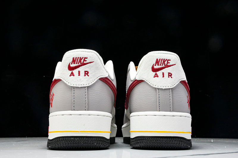 Air Force 1 LOW WHITE/GRE/RED/GOLD