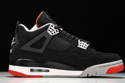 Air Jordan 4s RETRO BRED BLACK/FIRE RED