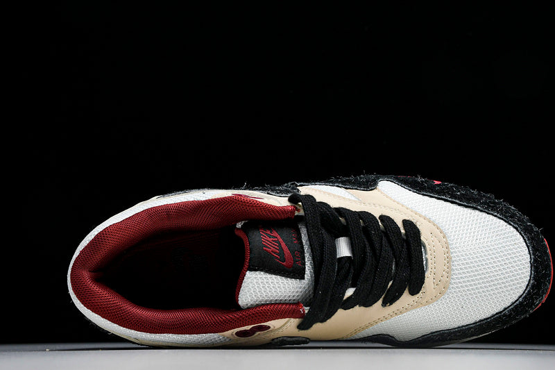 Air Max 1 WHITE/GREY/BLACK/RED