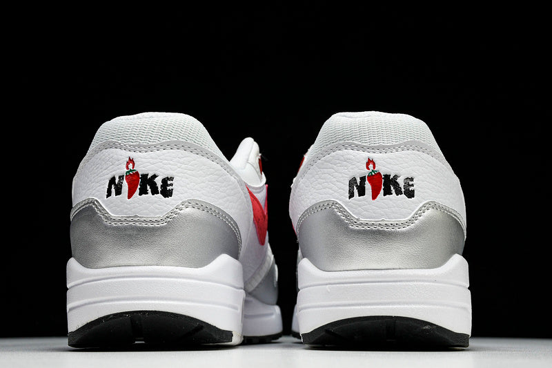 Air Max 1 WHITE/SILVER/RED