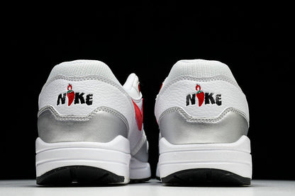 Air Max 1 WHITE/SILVER/RED