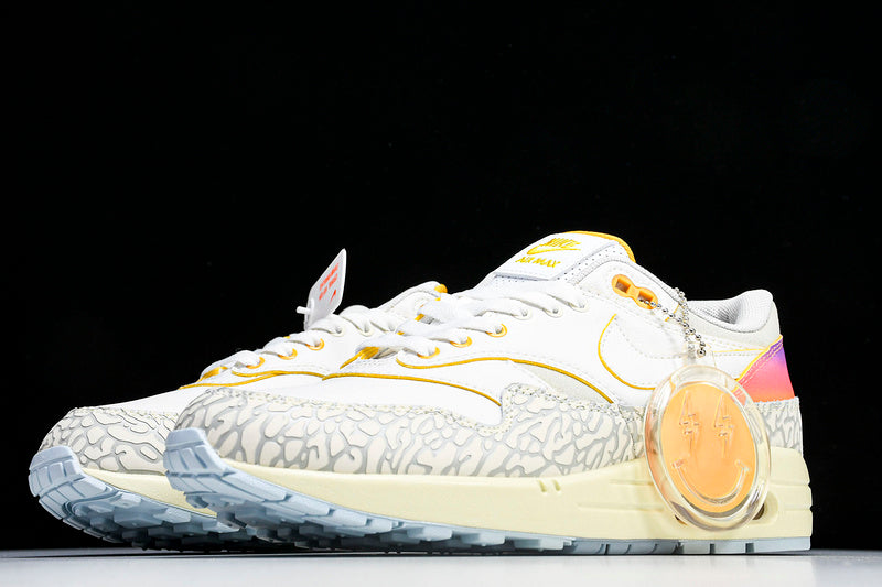 Air Max 1 WHITE/GREY/GOLD/PINK