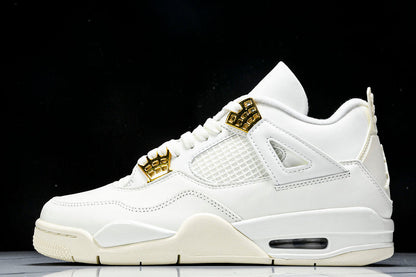 Air Jordan 4s RETRO METALLIC GOLD SAIL