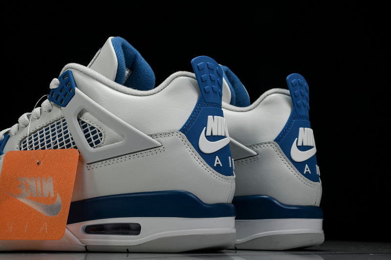Air Jordan 4s RETRO MILITARY BLUE OFF-WHITE