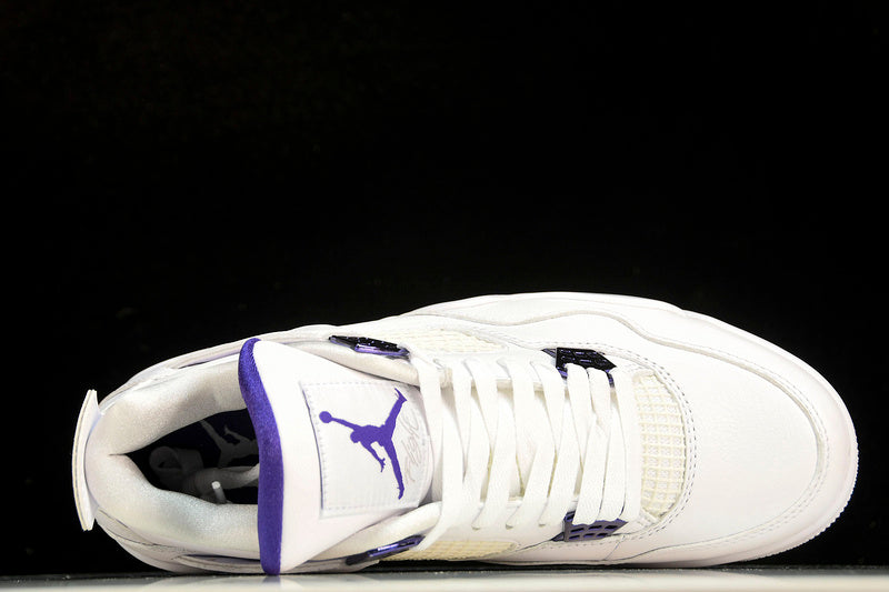 Air Jordan 4s RETRO WHITE/COURT PURPLE