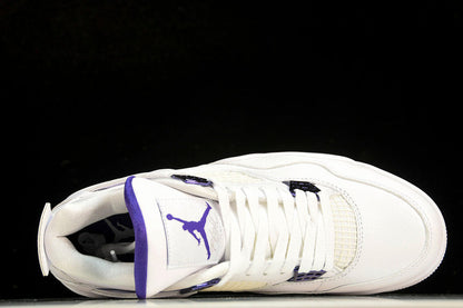 Air Jordan 4s RETRO WHITE/COURT PURPLE