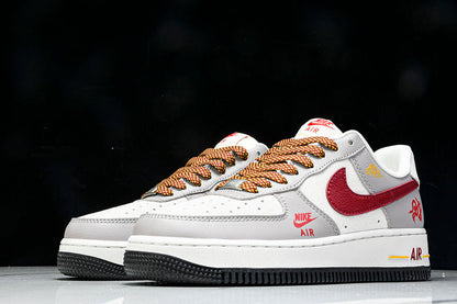 Air Force 1 LOW WHITE/GRE/RED/GOLD