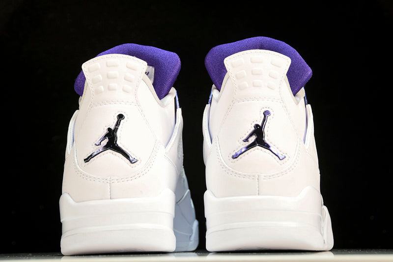 Air Jordan 4s RETRO WHITE/COURT PURPLE