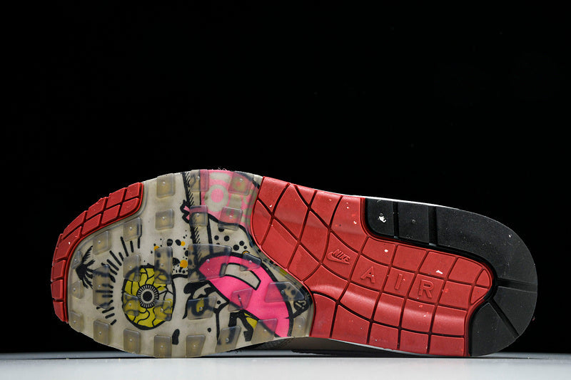 Air Max 1 WHITE/GREY/BLACK/RED