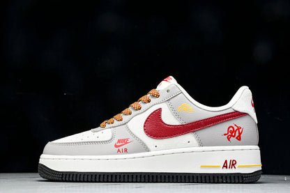 Air Force 1 LOW WHITE/GRE/RED/GOLD
