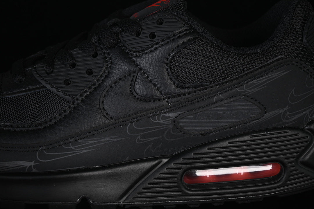 AIR MAX 90 BLACK REFLECTIVE BLACK/BLACK/LIGHT
