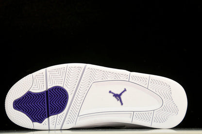 Air Jordan 4s RETRO WHITE/COURT PURPLE