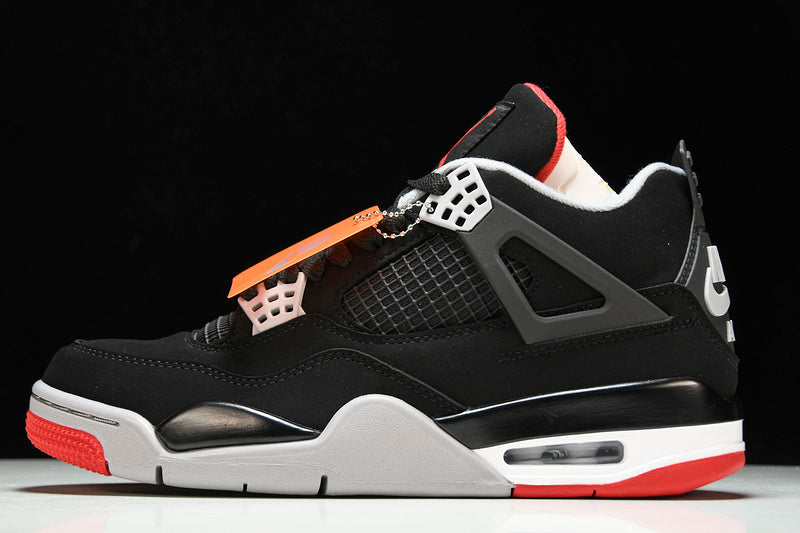 Air Jordan 4s RETRO BRED BLACK/FIRE RED