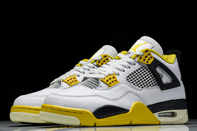 Air Jordan 4s VIVID SULFUR WHITE