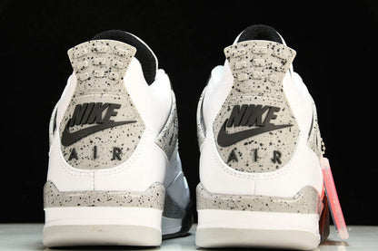 Air Jordan 4s RETRO OG WHITE/FIRE