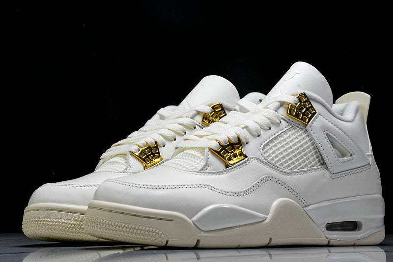 Air Jordan 4s RETRO METALLIC GOLD SAIL
