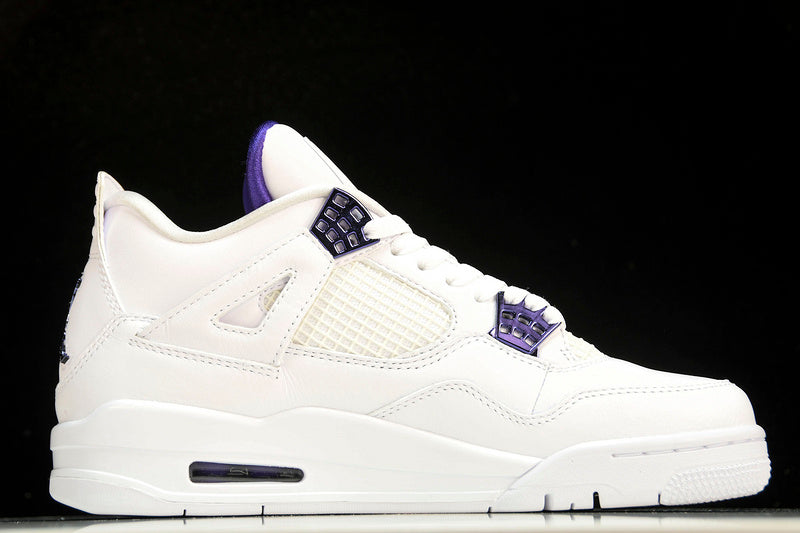 Air Jordan 4s RETRO WHITE/COURT PURPLE