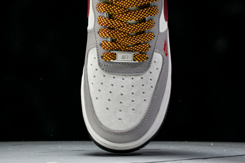 Air Force 1 LOW WHITE/GRE/RED/GOLD