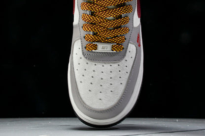 Air Force 1 LOW WHITE/GRE/RED/GOLD