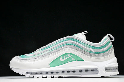 WMNS  Air Max 97 WHITE/WOLF GREY-BLACK/GREEN