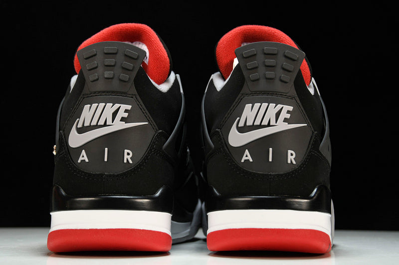 Air Jordan 4s RETRO BRED BLACK/FIRE RED