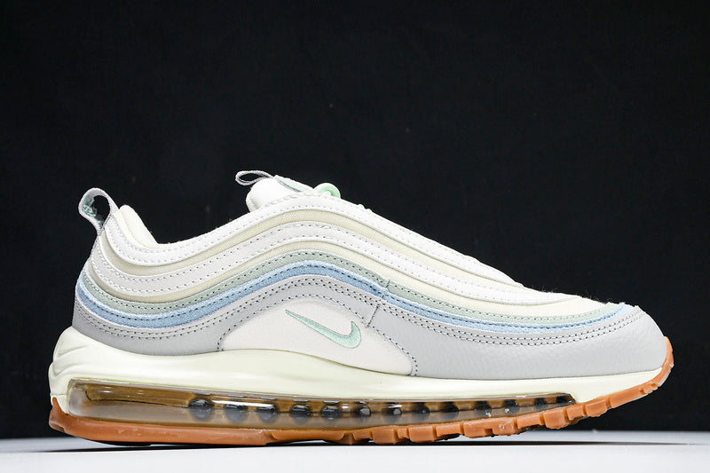 WMNS  Air Max 97 COCONUT MILK/ENAMEL GREEN/WORN BLUE