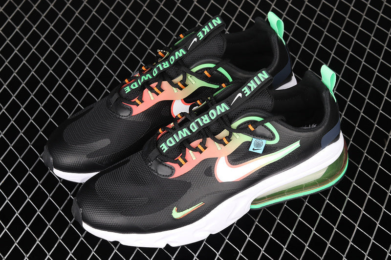 AIR MAX 270 REACT WORLDWIDE PACK BLACK/GREEN STRIKE/FLASH