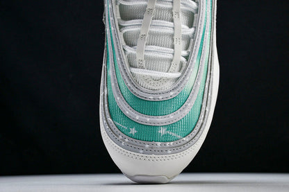 WMNS  Air Max 97 WHITE/WOLF GREY-BLACK/GREEN