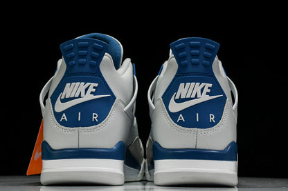 Air Jordan 4s RETRO MILITARY BLUE OFF-WHITE