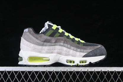 AIR MAX 95 AIR CUSHION SHOES GREY/WHITE/GRASS GREEN/BLACK]