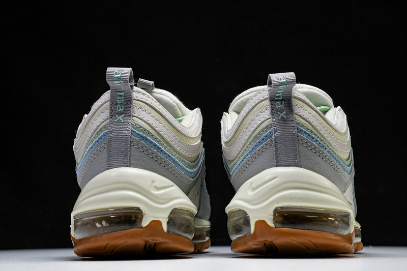 WMNS  Air Max 97 COCONUT MILK/ENAMEL GREEN/WORN BLUE