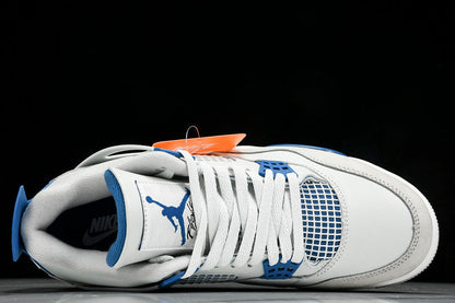 Air Jordan 4s RETRO MILITARY BLUE OFF-WHITE