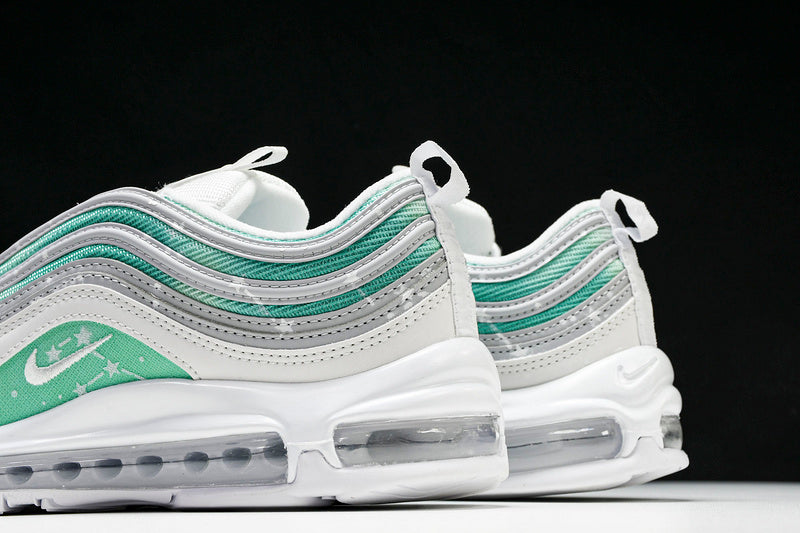WMNS  Air Max 97 WHITE/WOLF GREY-BLACK/GREEN