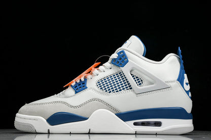 Air Jordan 4s RETRO MILITARY BLUE OFF-WHITE
