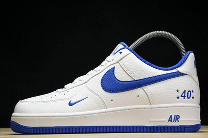 Air Force 1 Low White Royal blue 40 edition