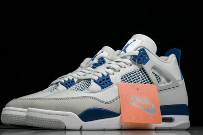 Air Jordan 4s RETRO MILITARY BLUE OFF-WHITE