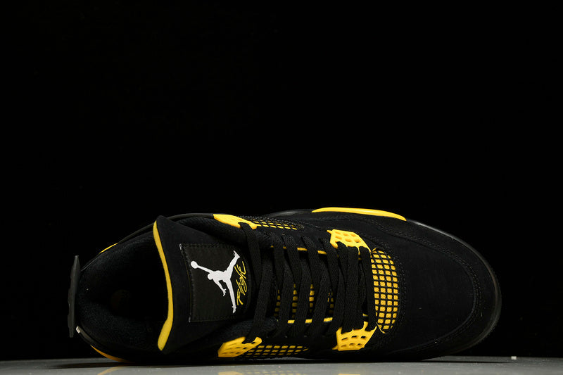 Air Jordan 4s Retro/black/yellow