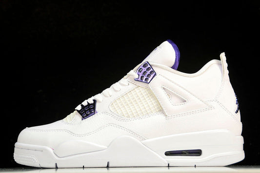 Air Jordan 4s RETRO WHITE/COURT PURPLE
