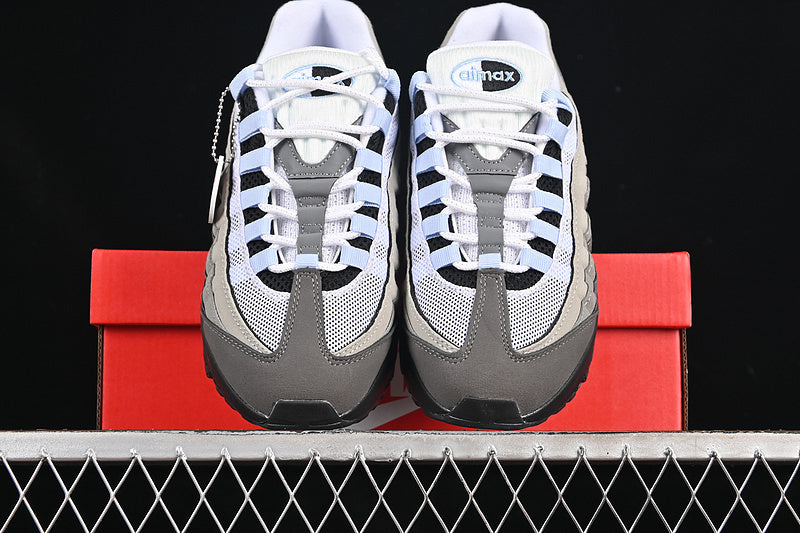 Air Max 95 – White / Grey / Light Blue
