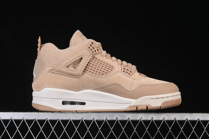 WOMANS AIR JORDAN 4 RETRO COZY GIRL WHITE/YELLOW