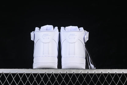 AIR FORCE 1 07 MID CASUAL SNEAKERS PURE WHITE/WHITE