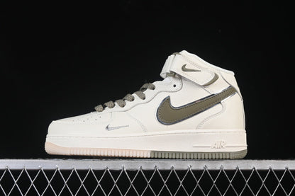 AIR FORCE 1 07 MID BEIGE/GREEN/BEIGE